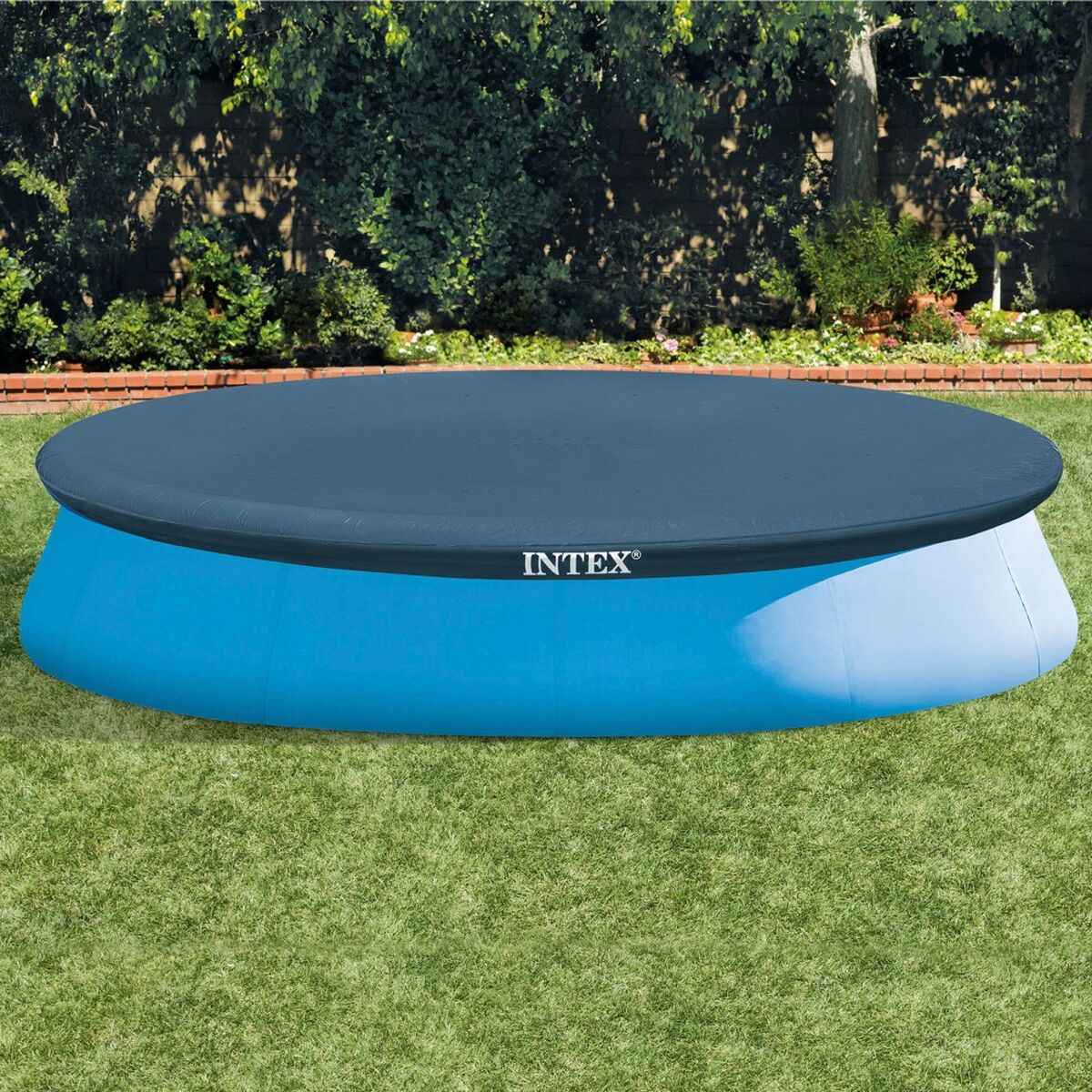 Swimming Pool Cover Intex Navy Blue 396 cm Circular (4 Units)