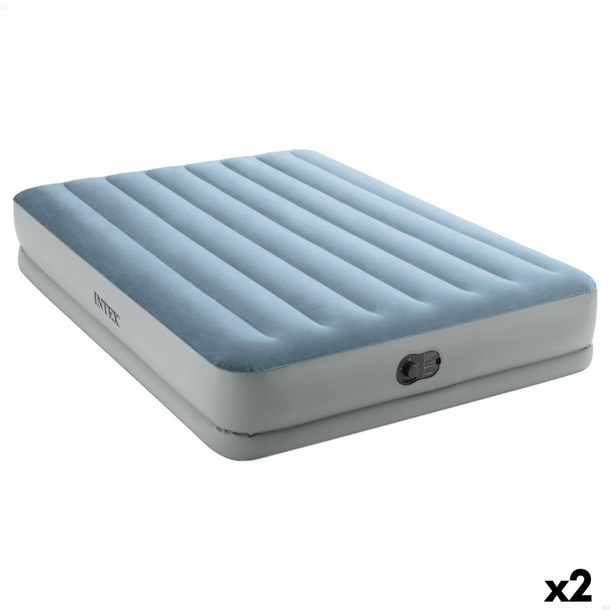 Inflatable Mattress Intex Comfort Queen 152 x 36 x 203 cm 2 Units Inflatable Mattress Intex Comfort Queen 152 x 36 x 203 cm 2 Units