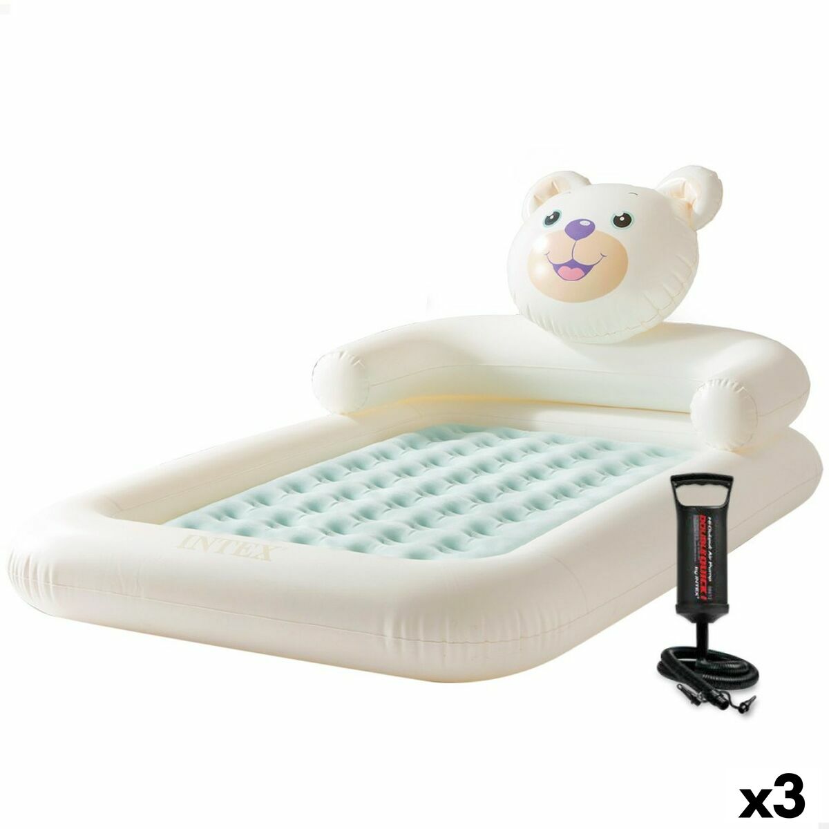 Inflatable Mattress Intex Junior Bear 114 x 10 x 178 cm 3 Units Inflatable Mattress Intex Junior Bear 114 x 10 x 178 cm 3 Units