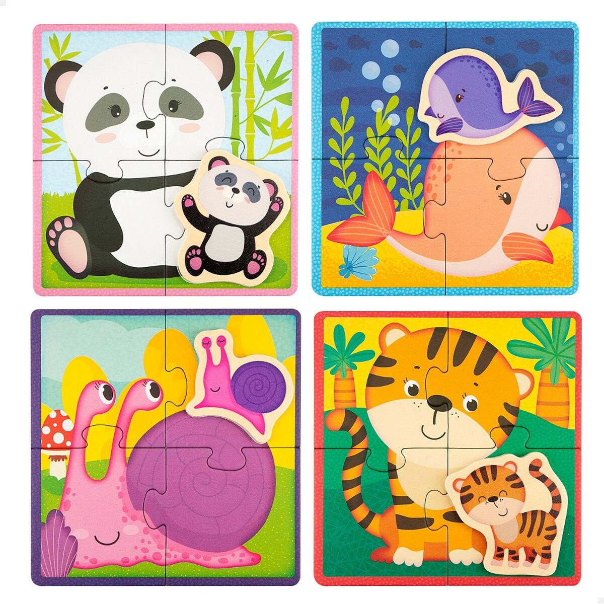 Child’s Puzzle Lisciani animals 16 Pieces 16 x 1 x 16 cm (6 Units)