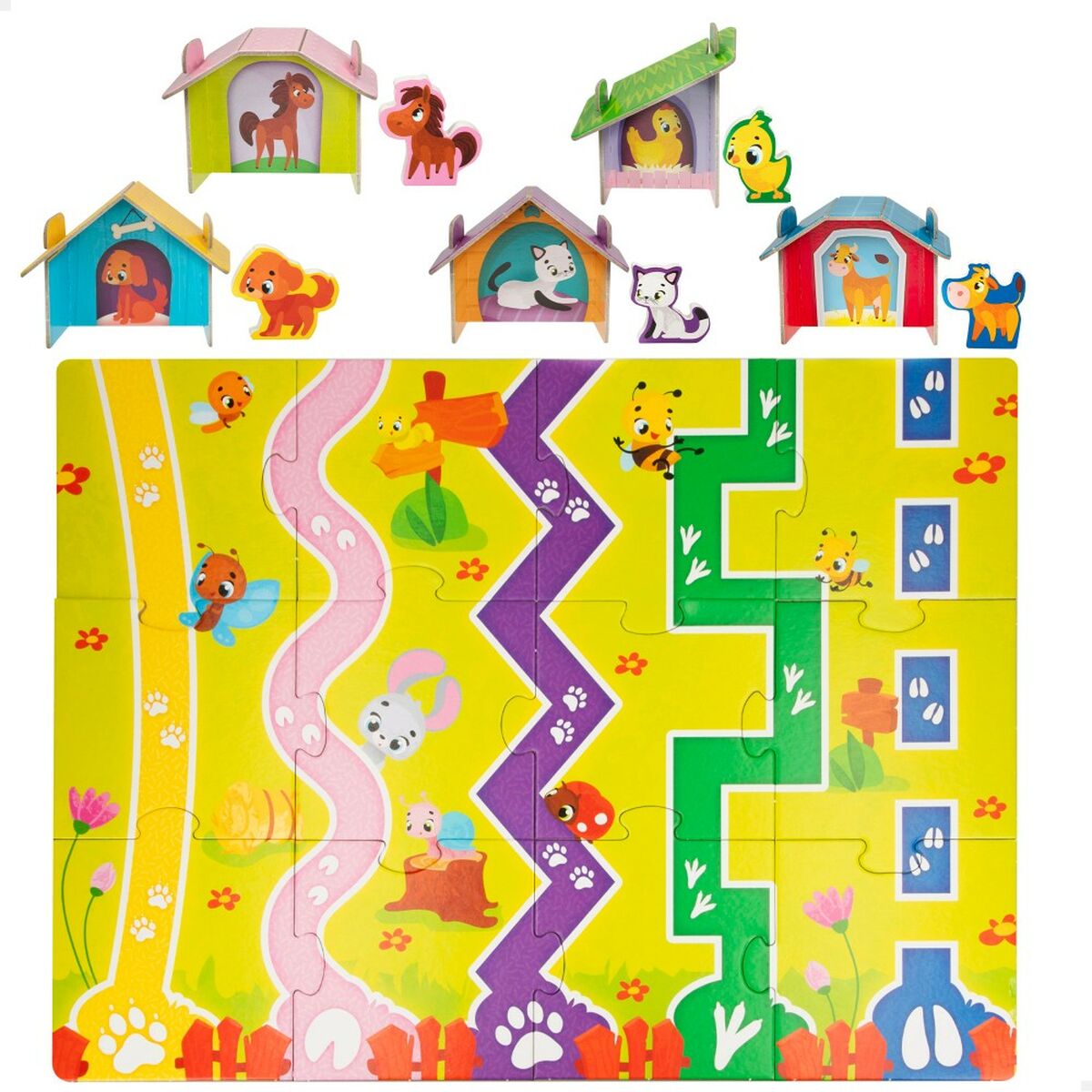 Child’s Puzzle Lisciani Farm 27 Pieces 48 x 1 x 36 cm (6 Units)