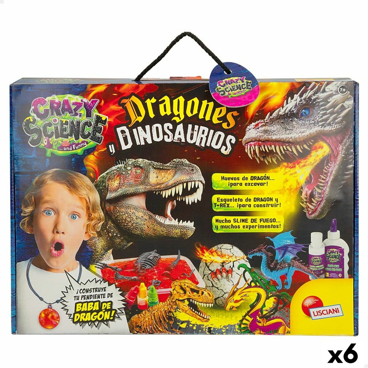 Science Game Lisciani Dragones y dinosaurios ES (6 Units) Science Game Lisciani Dragones y dinosaurios ES (6 Units)