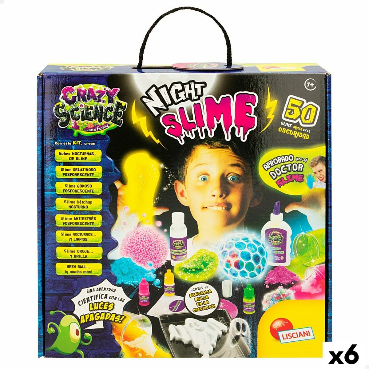 Science Game Lisciani Night Slime ES (6 Units) Science Game Lisciani Night Slime ES (6 Units)