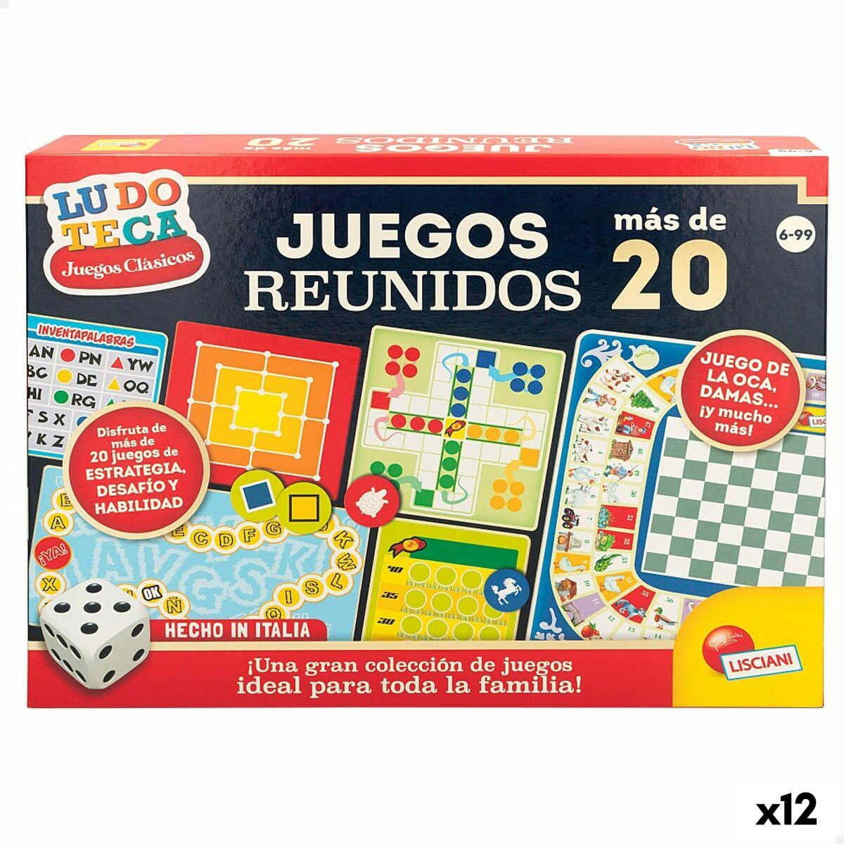 Board game Lisciani Juegos reunidos ES 40 x 0,1 x 33 cm (12 Units) Board game Lisciani Juegos reunidos ES 40 x 0,1 x 33 cm (12 Units)