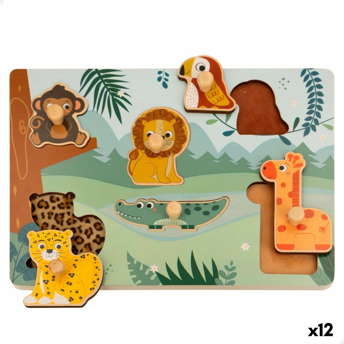 Child’s Wooden Puzzle Woomax (12 Units)