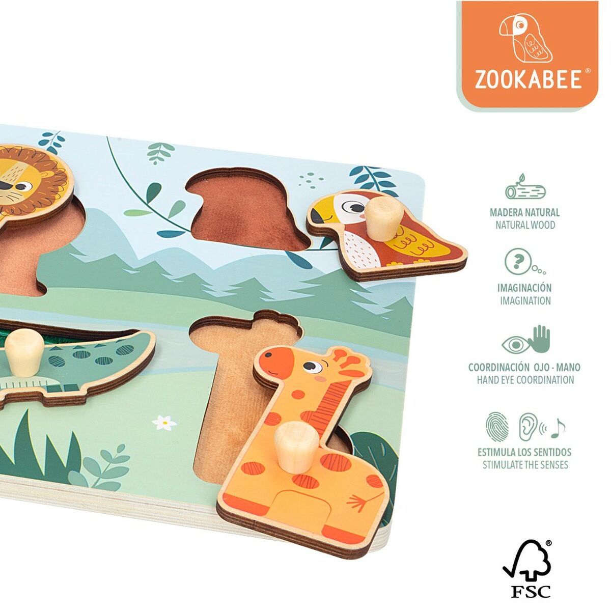 Child’s Wooden Puzzle Woomax (12 Units)