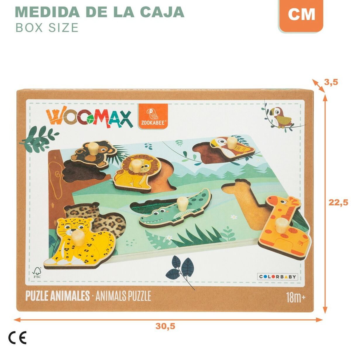 Child’s Wooden Puzzle Woomax (12 Units)
