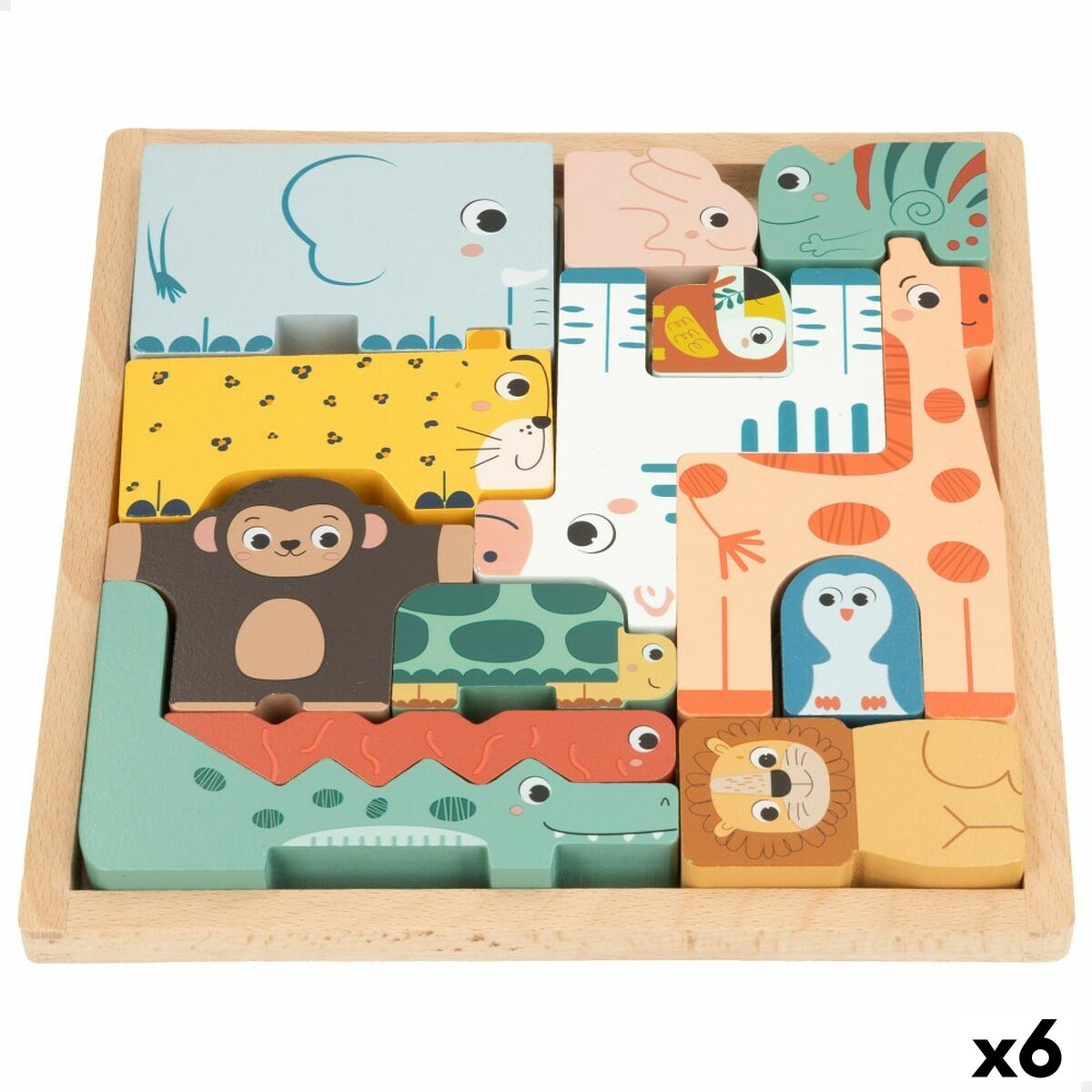 Child’s Wooden Puzzle Woomax (6 Units)