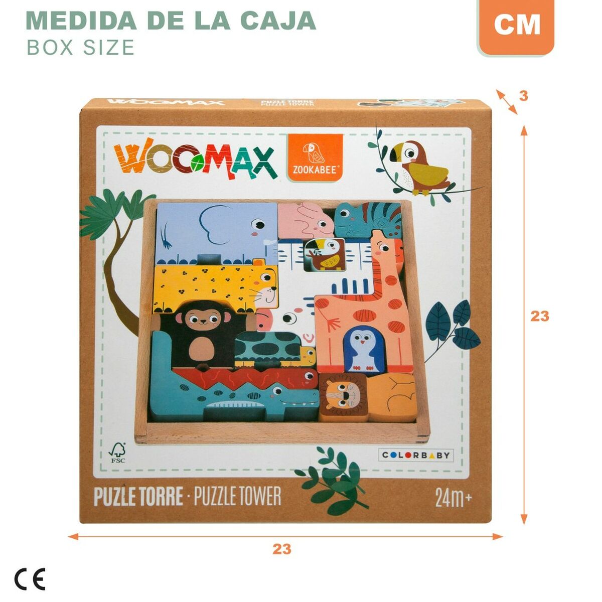 Child’s Wooden Puzzle Woomax (6 Units)