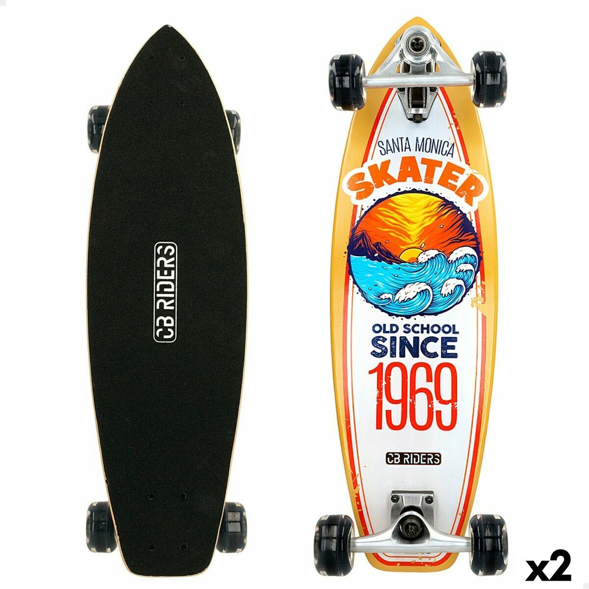 Skateboard Colorbaby 1969 surfero (2 Units) Skateboard Colorbaby 1969 surfero (2 Units)
