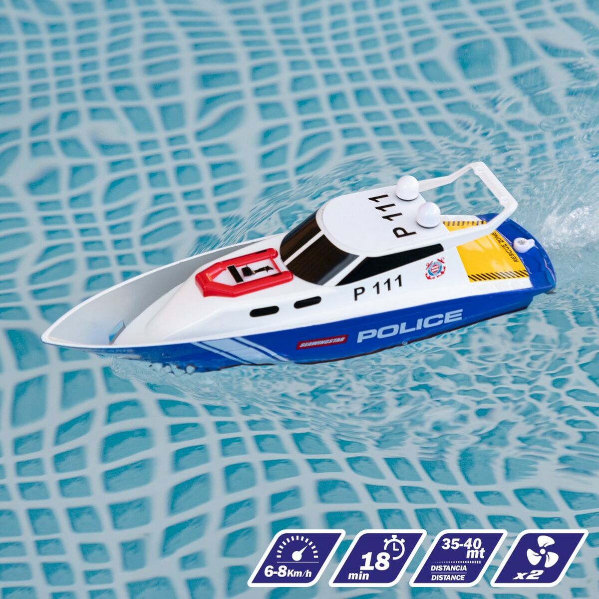 Radio-controlled boat Colorbaby (2 Units)