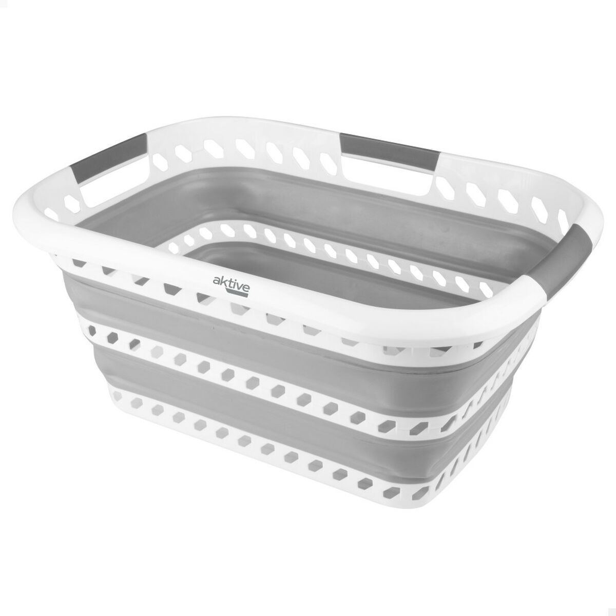Folding Clothes Basket Aktive polypropylene TPR 61 x 7,5 x 43 cm 61 x 28 x 43 cm (4 Units)