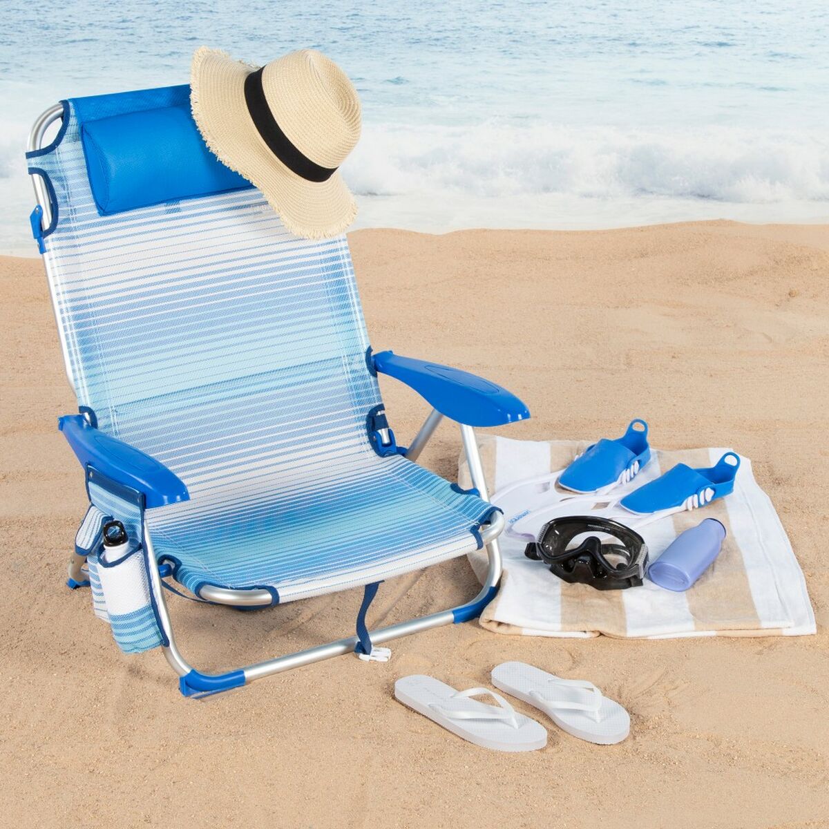 Beach Chair Aktive 51 x 76 x 45 cm (2 Units)