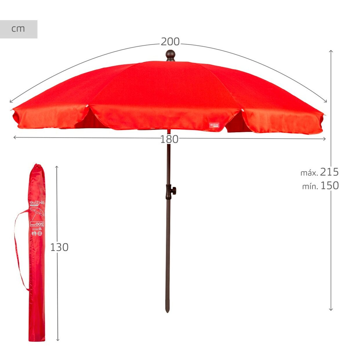 Umbrella Aktive 200 x 215 x 200 cm (4 Units)