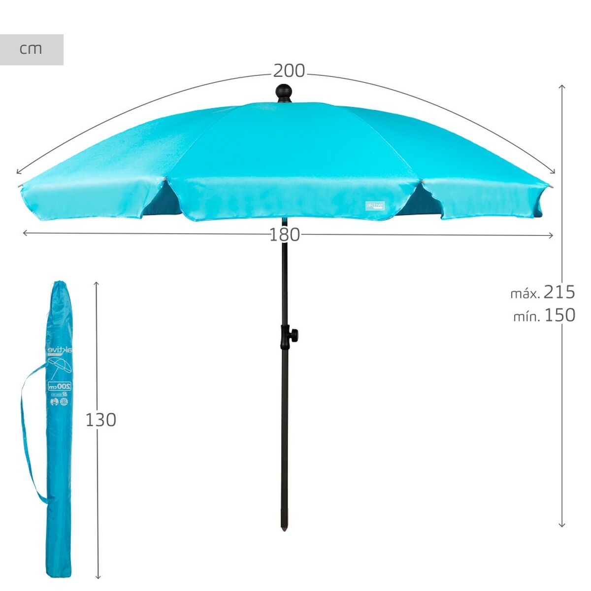 Umbrella Aktive 200 x 215 x 200 cm (4 Units)