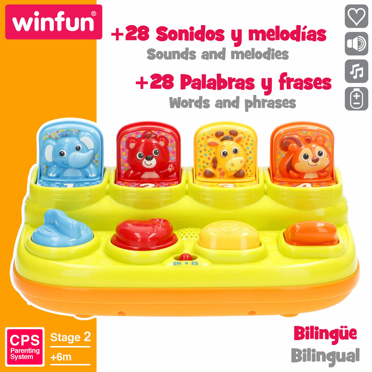 Musical Toy Winfun 25 x 12 x 14 cm (4 Units)