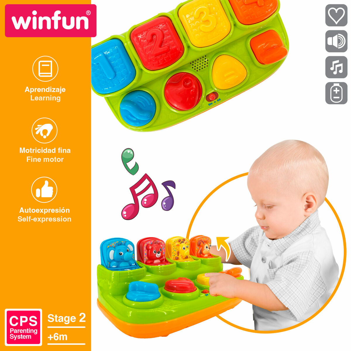 Musical Toy Winfun 25 x 12 x 14 cm (4 Units)