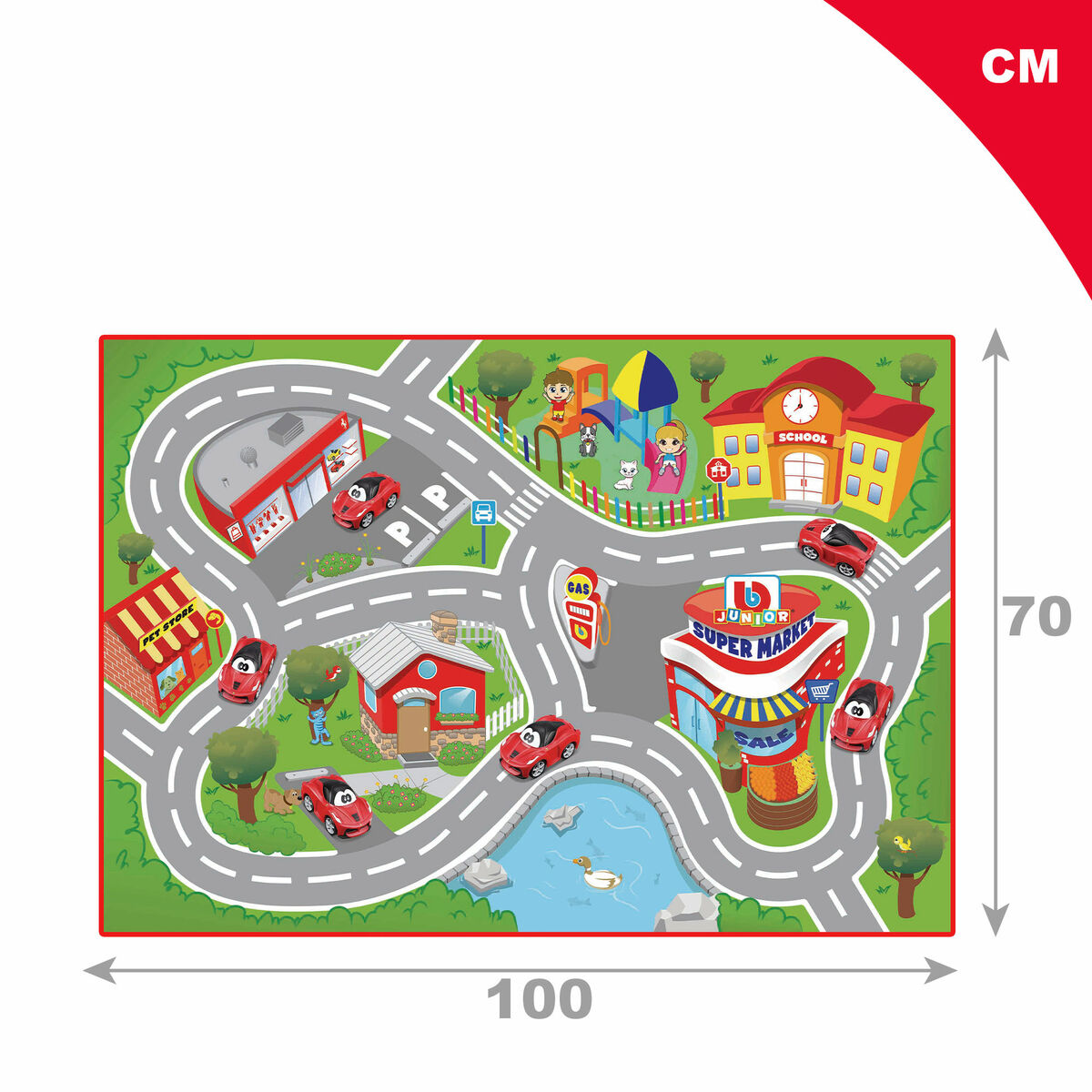 Playset Ferrari 100 x 0,1 x 70 cm 6 Units
