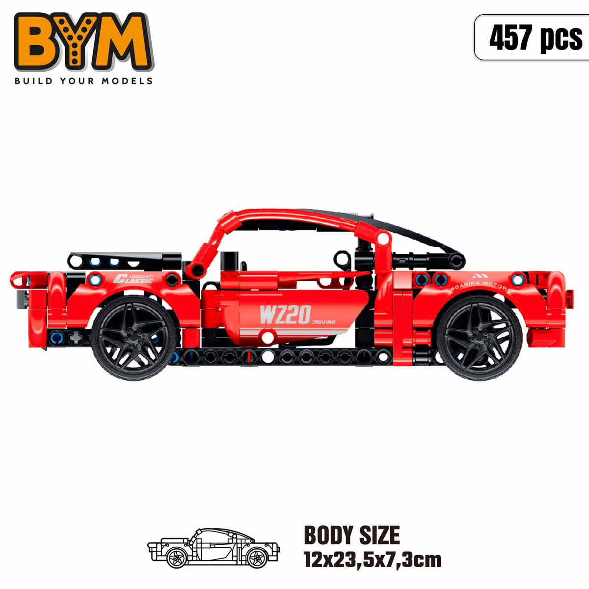 Construction set Car 457 Pieces