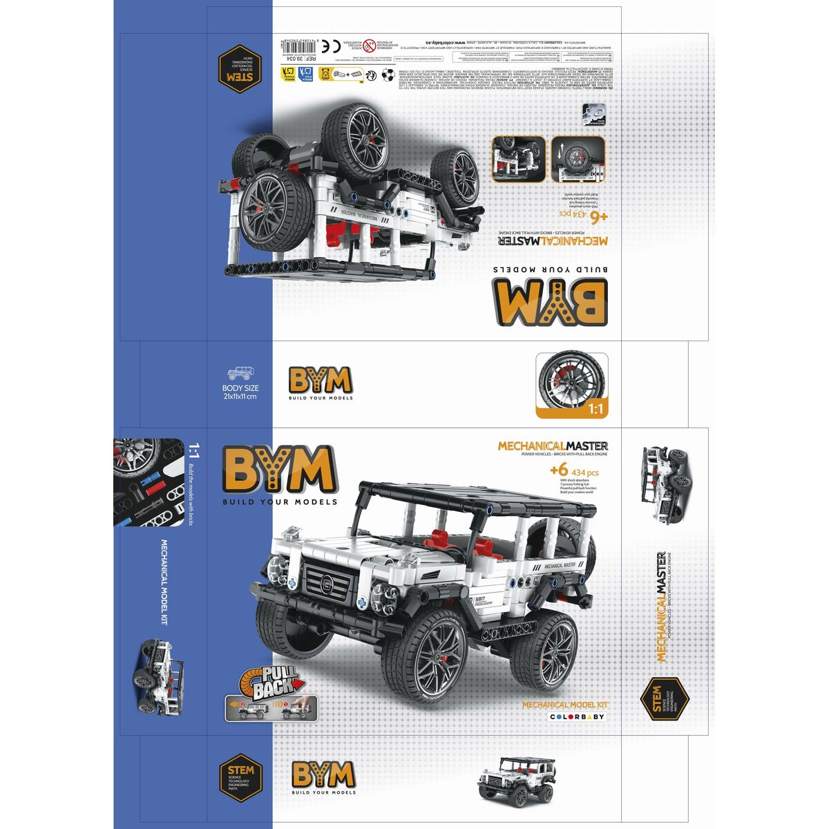 Construction set Car 434 Pieces