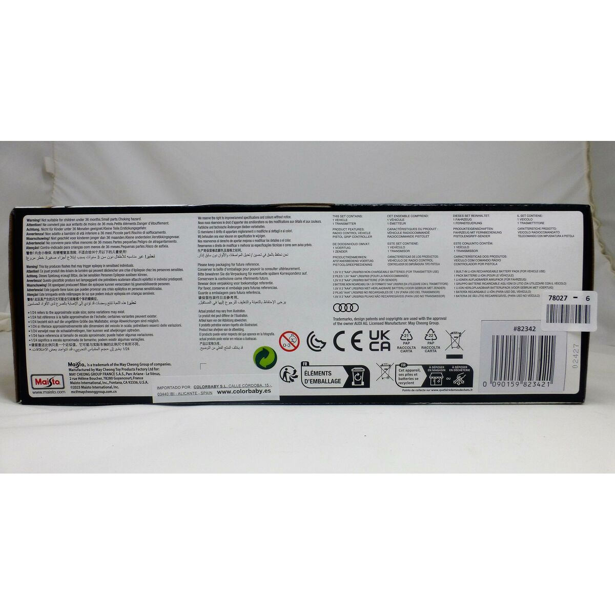 Remote-Controlled Car Audi 21 x 7 x 9 cm (6 Units)