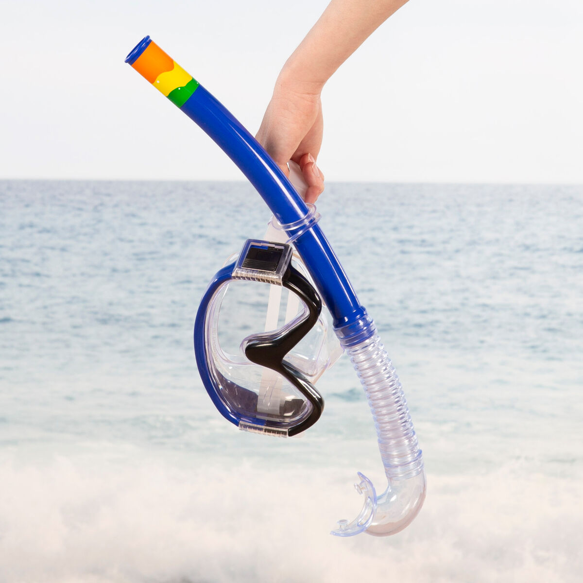 Snorkel Goggles and Tube AquaSport Blue (6 Units)