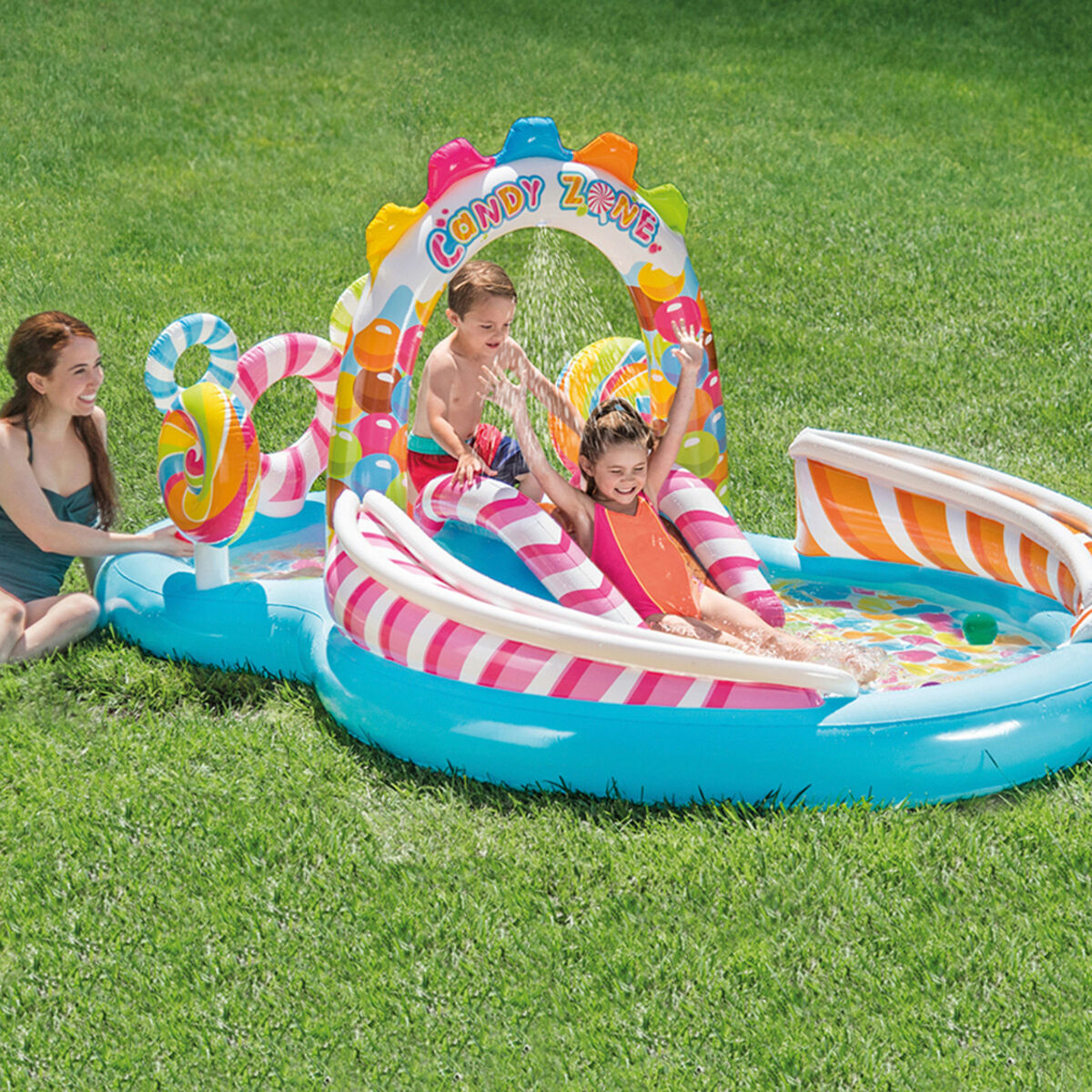 Inflatable Paddling Pool for Children Intex 295 x 130 x 191 cm (2 Units)