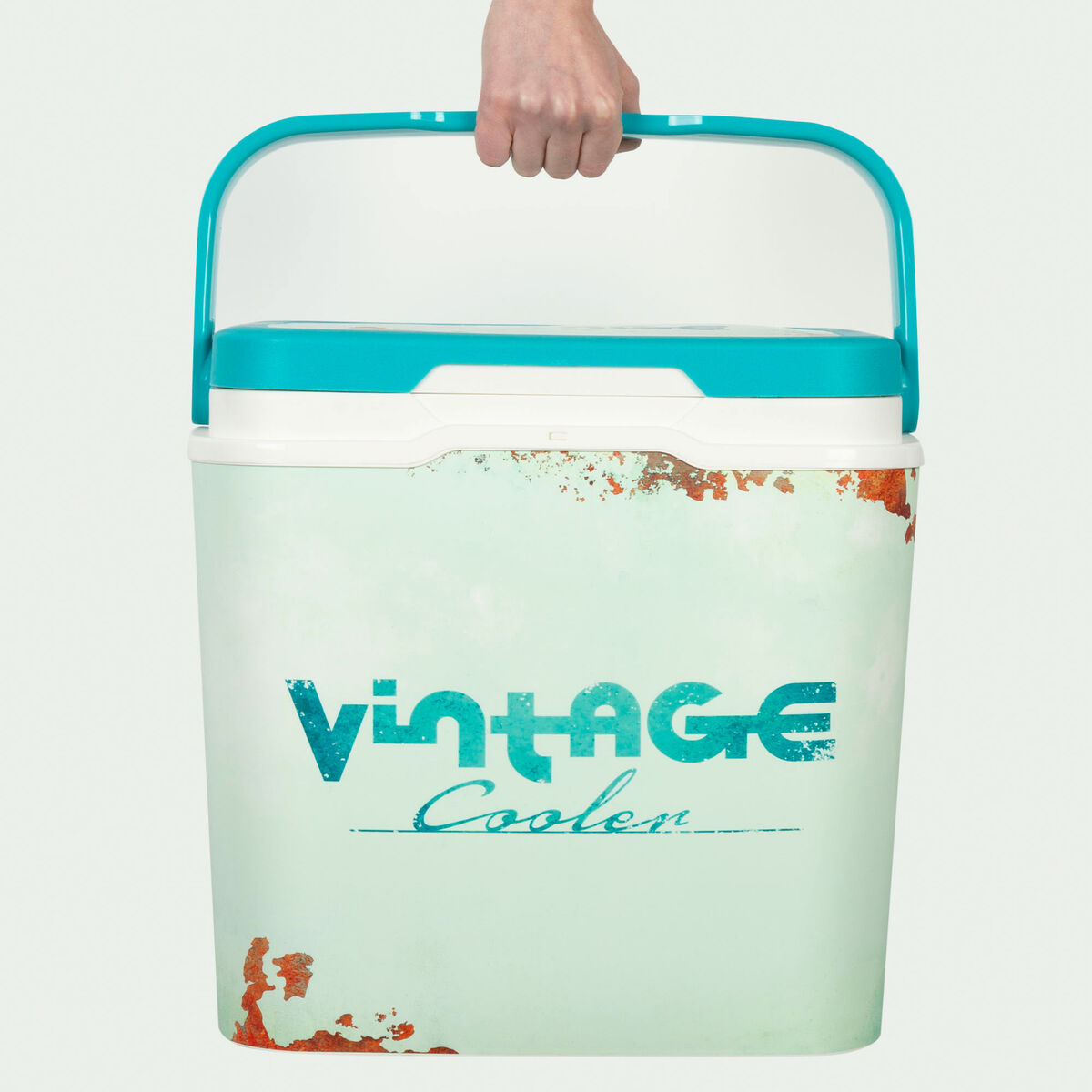 Portable Rigid Cooler Aktive 24 L 37 x 35 x 27 cm Blue (2 Units)