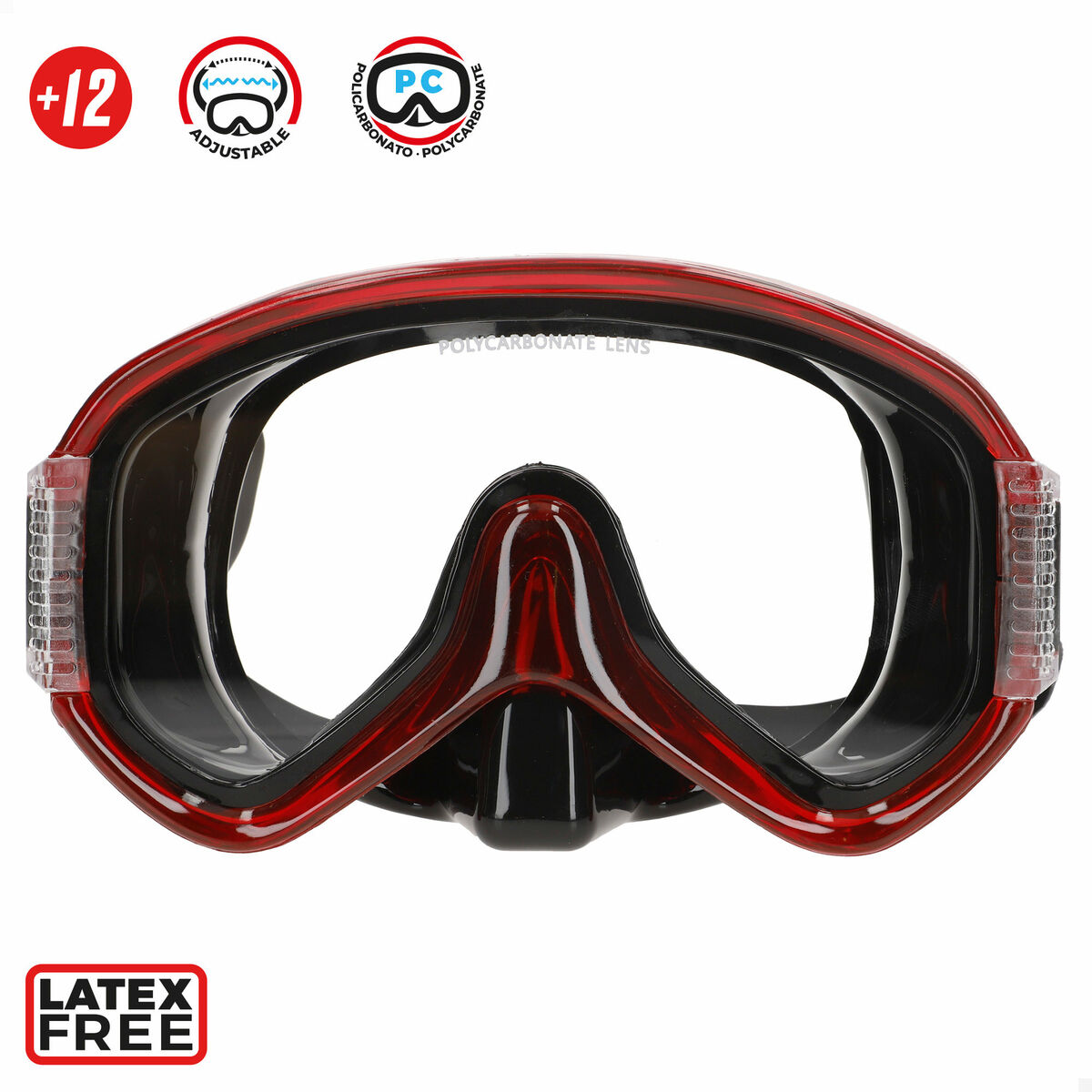 Snorkel Goggles and Tube AquaSport (6 Units)