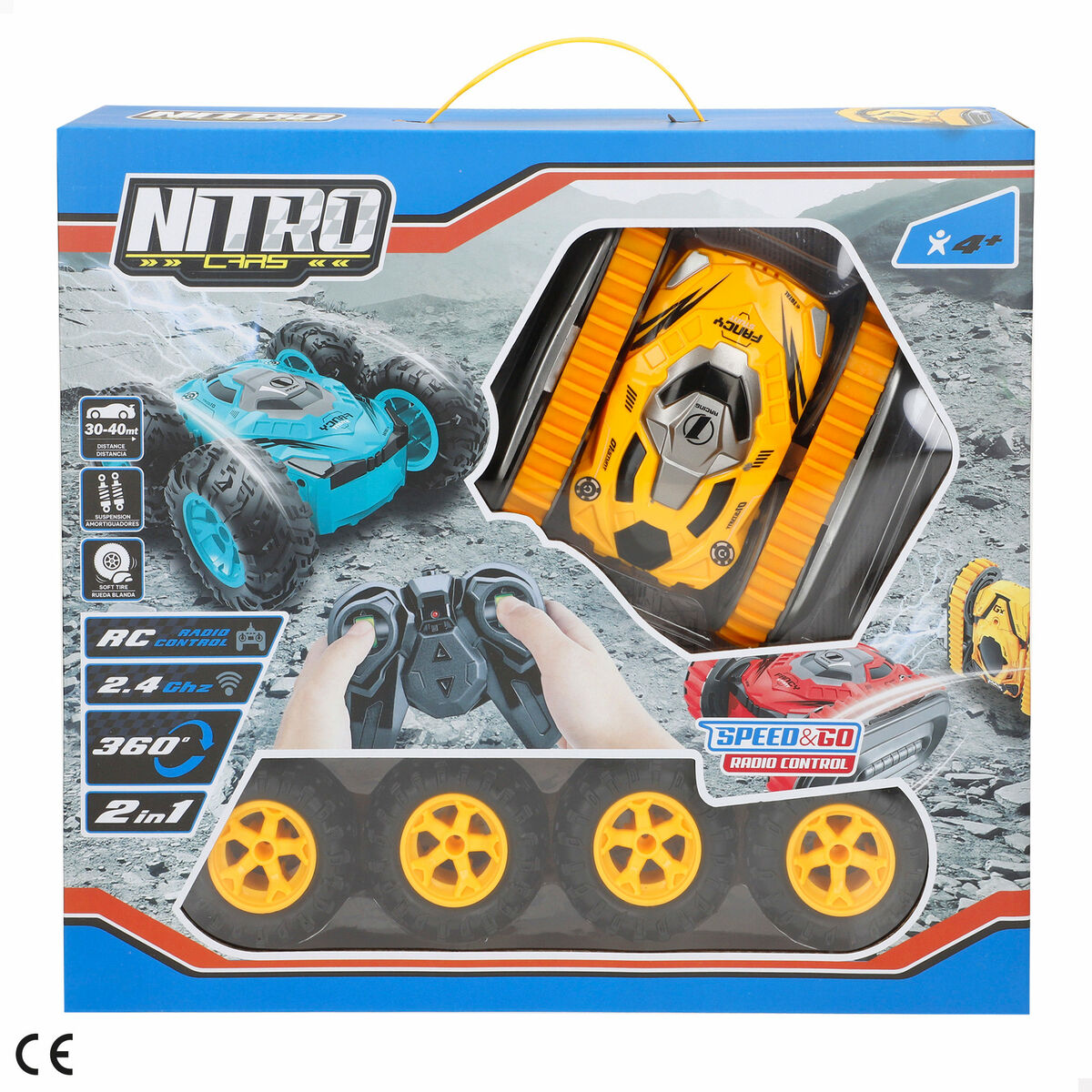 Remote-Controlled Car 15 x 7 x 14 cm (4 Units)