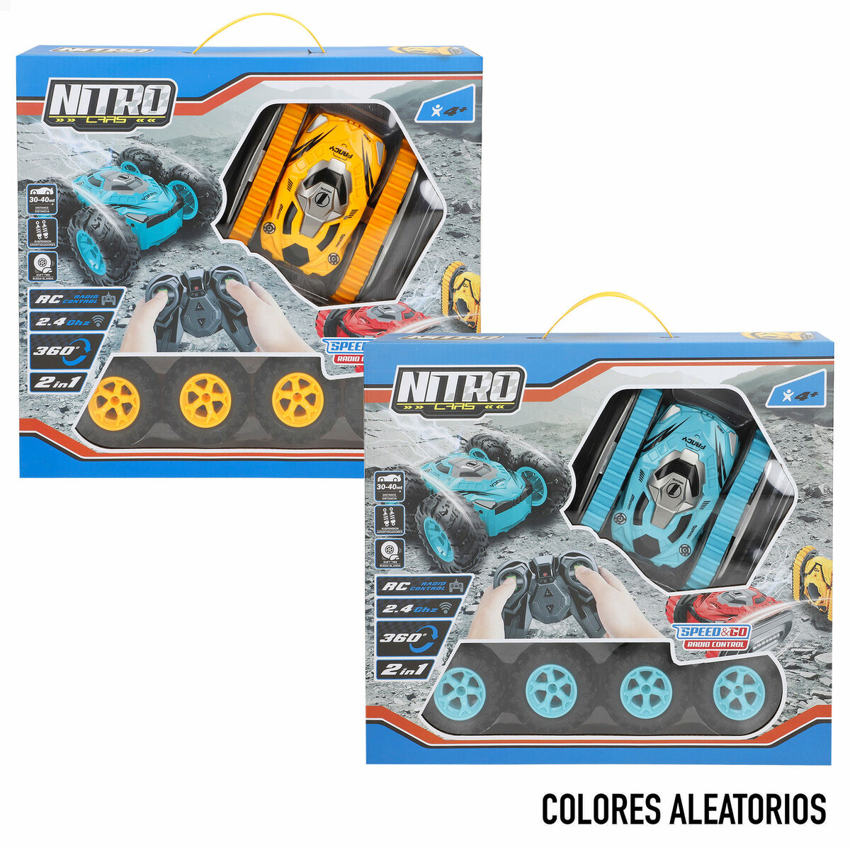 Remote-Controlled Car 15 x 7 x 14 cm (4 Units)