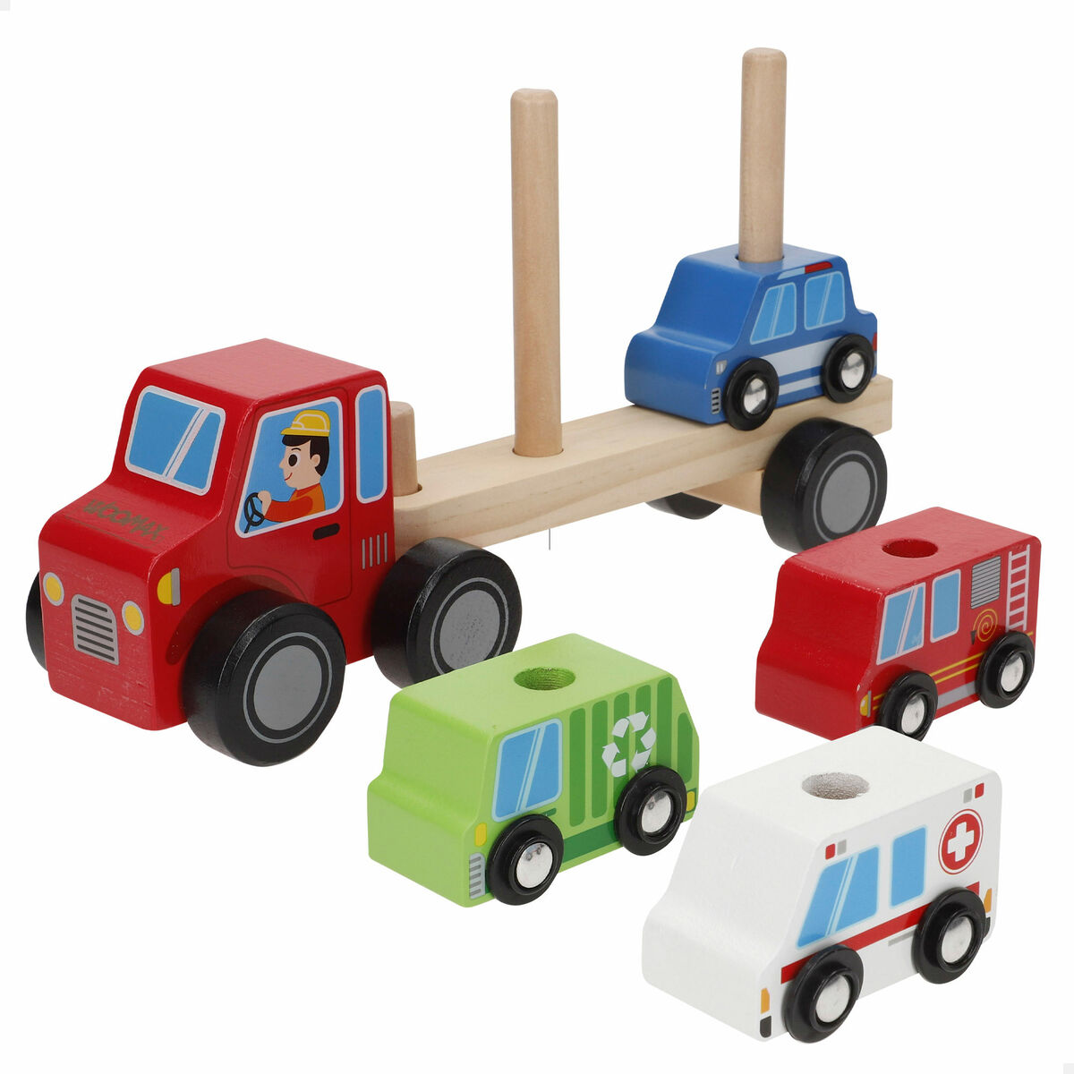 Truck Carrier and Cars 25 x 13 x 6 cm (6 Units)