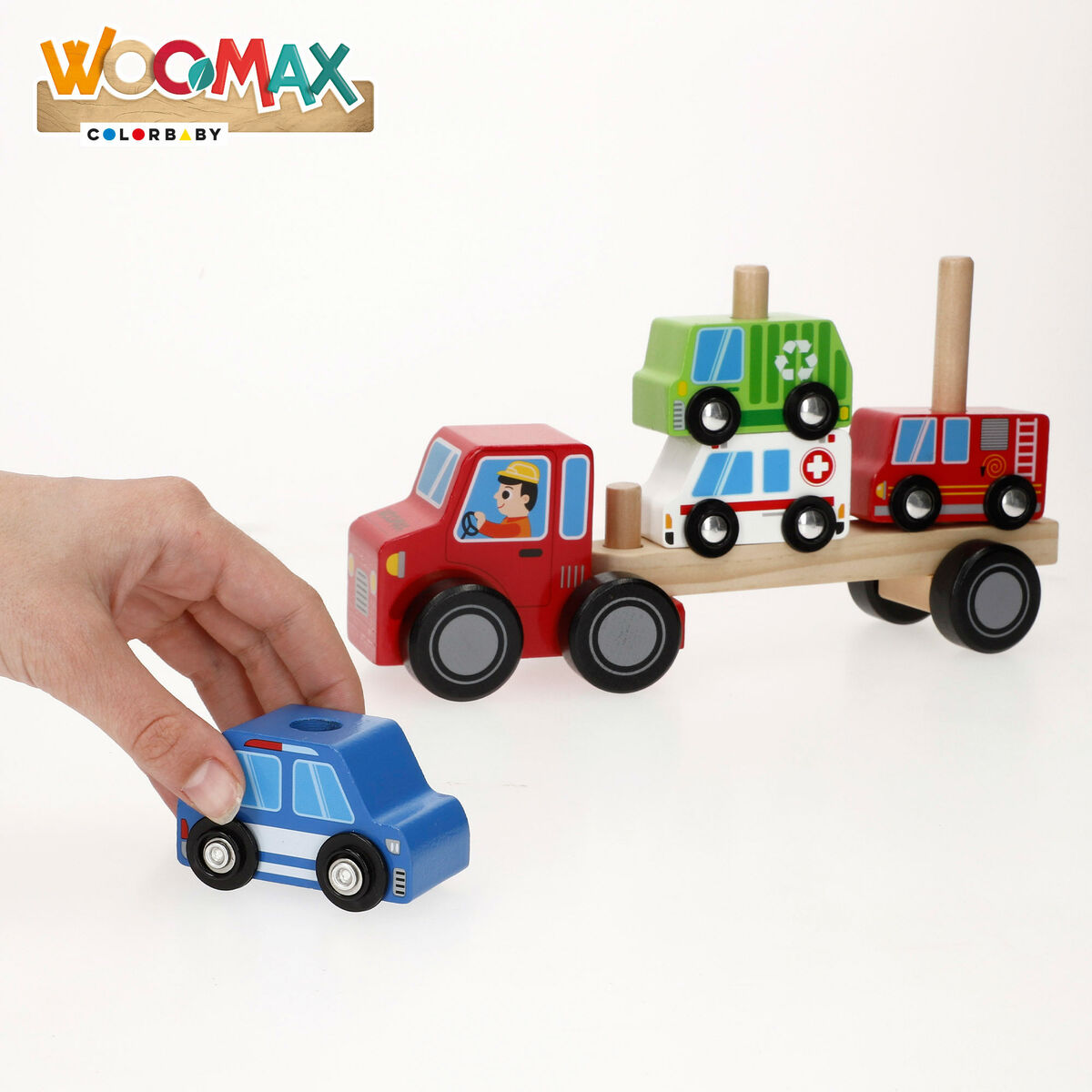 Truck Carrier and Cars 25 x 13 x 6 cm (6 Units)