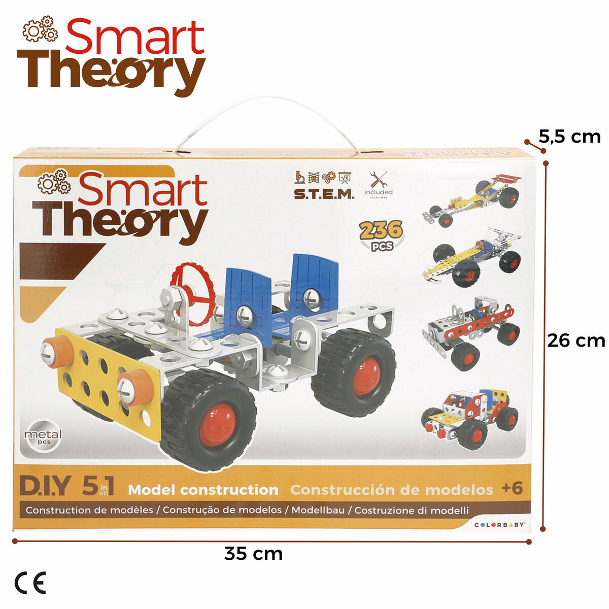 Construction set Car 236 Pieces