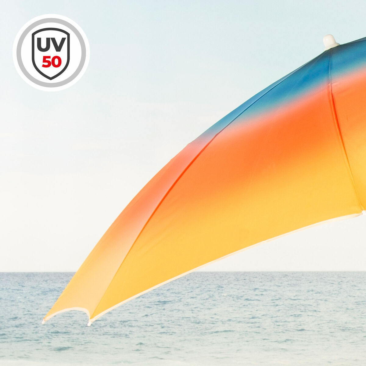 Beach parasol Aktive Multicolour 200 x 200 x 200 cm (6 Units)