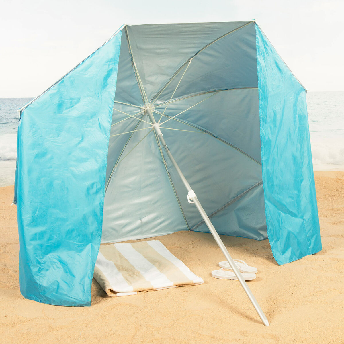 Umbrella Aktive Blue 200 x 185 x 200 cm (6 Units)