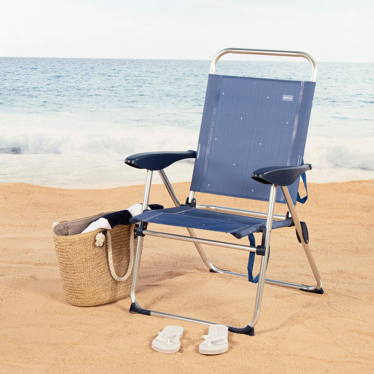Beach Chair Aktive 48 x 100 x 60 cm (2 Units)
