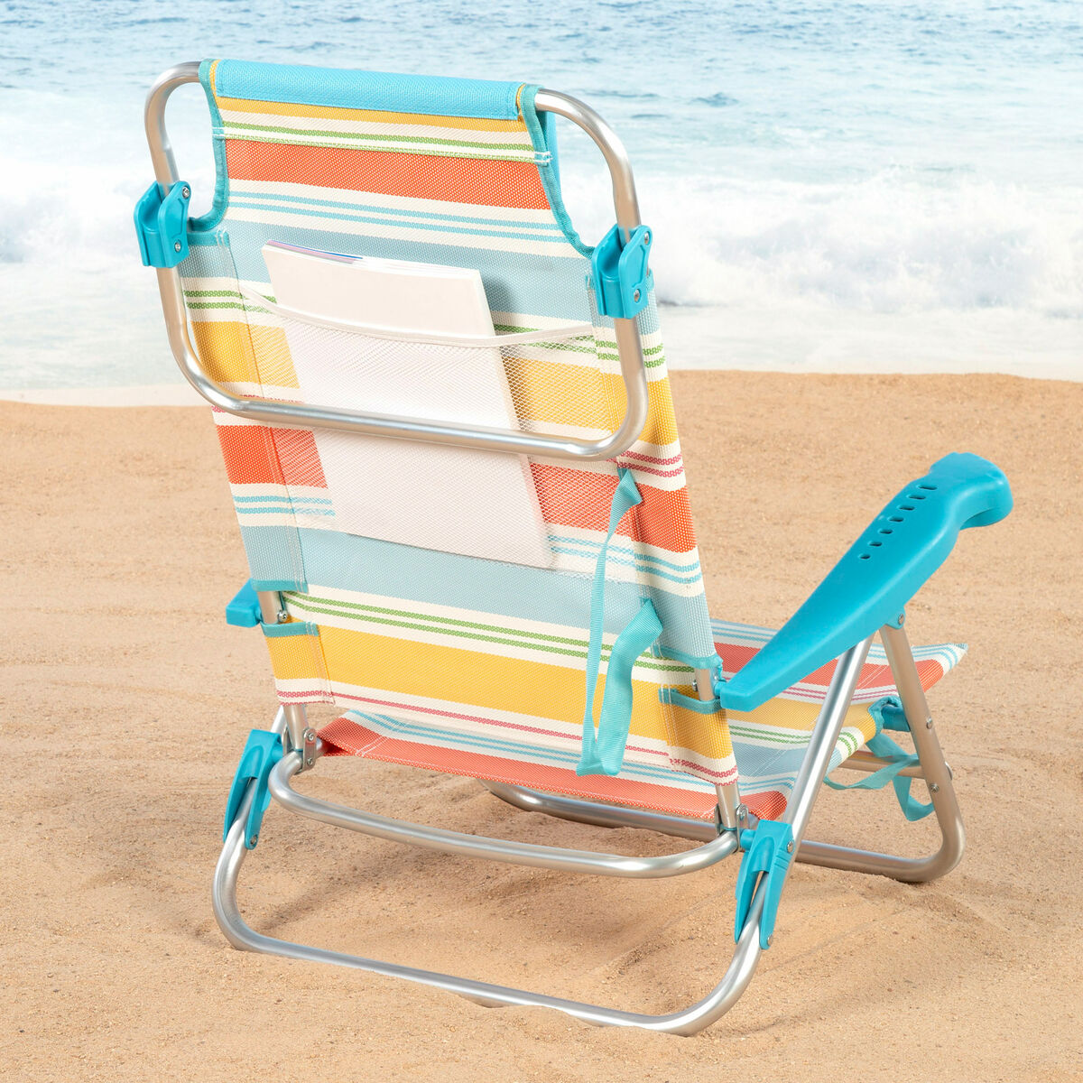 Beach Chair Aktive Multicolour 48 x 90 x 60 cm (2 Units)