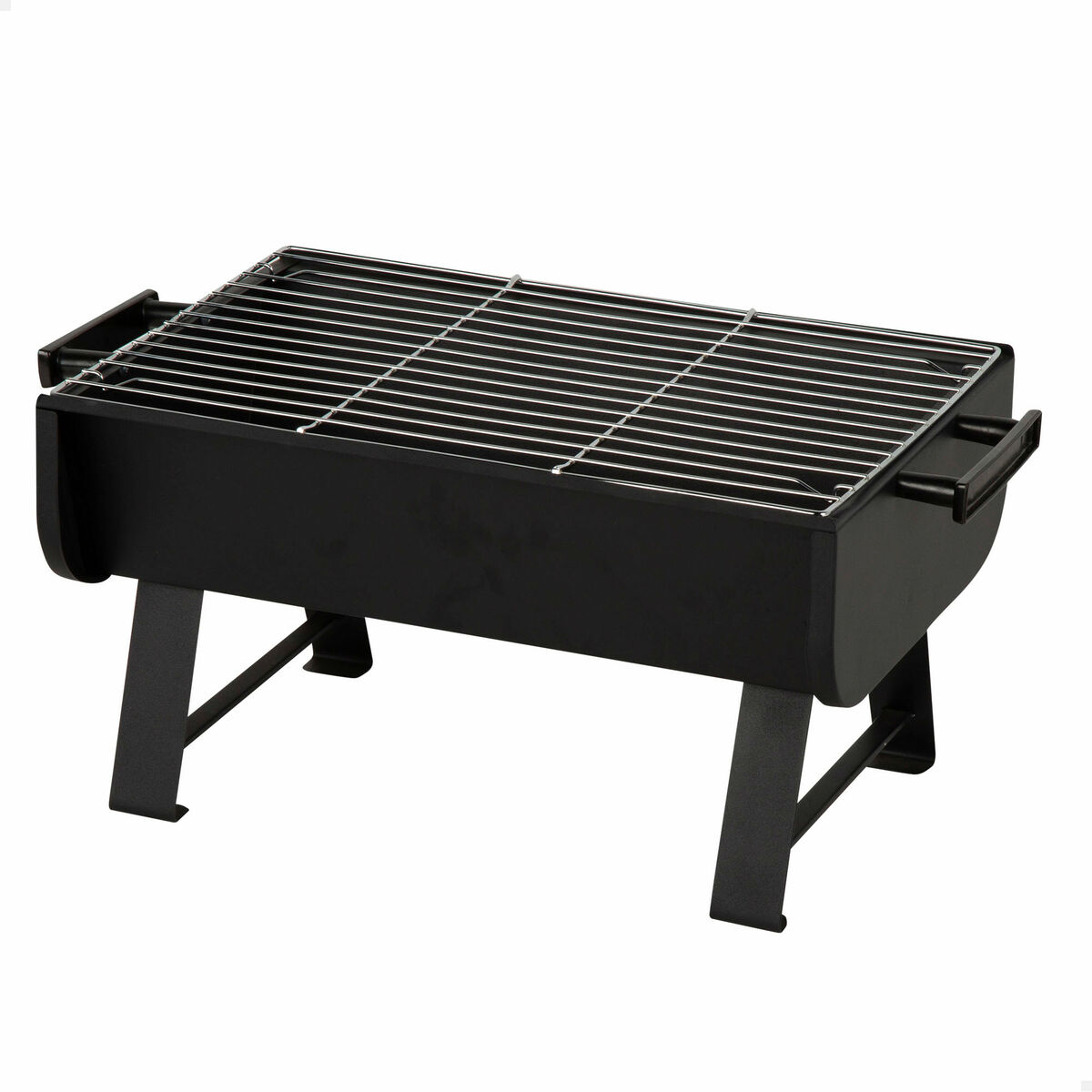 Barbecue Portable Aktive Steel 45 x 25 x 30 cm Black (2 Units)