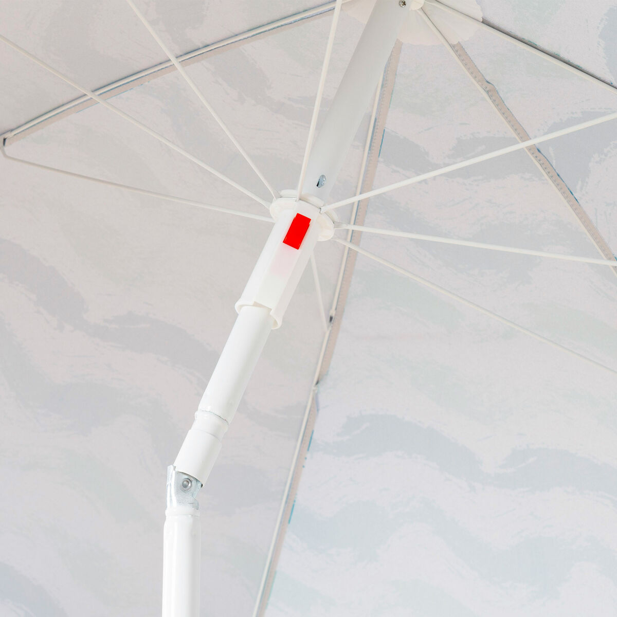 Beach parasol Aktive Silver 200 x 200 x 200 cm (4 Units)