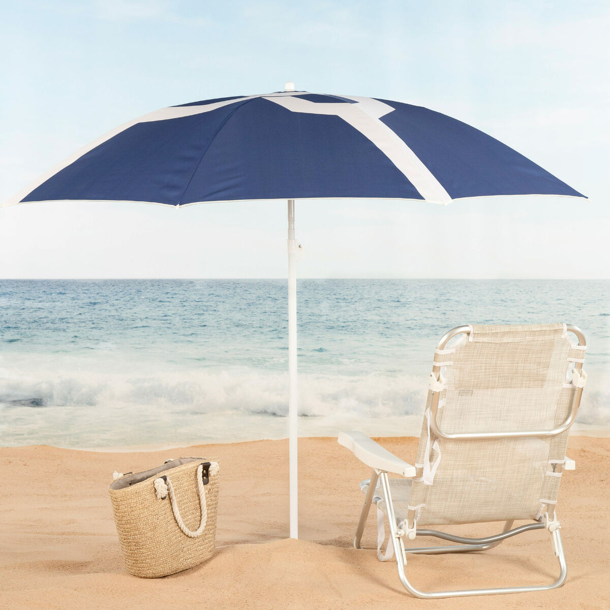 Beach parasol Aktive 200 x 205 x 200 cm (6 Units)