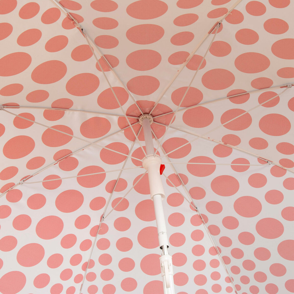 Beach parasol Aktive Red 200 x 205 x 200 cm (6 Units)