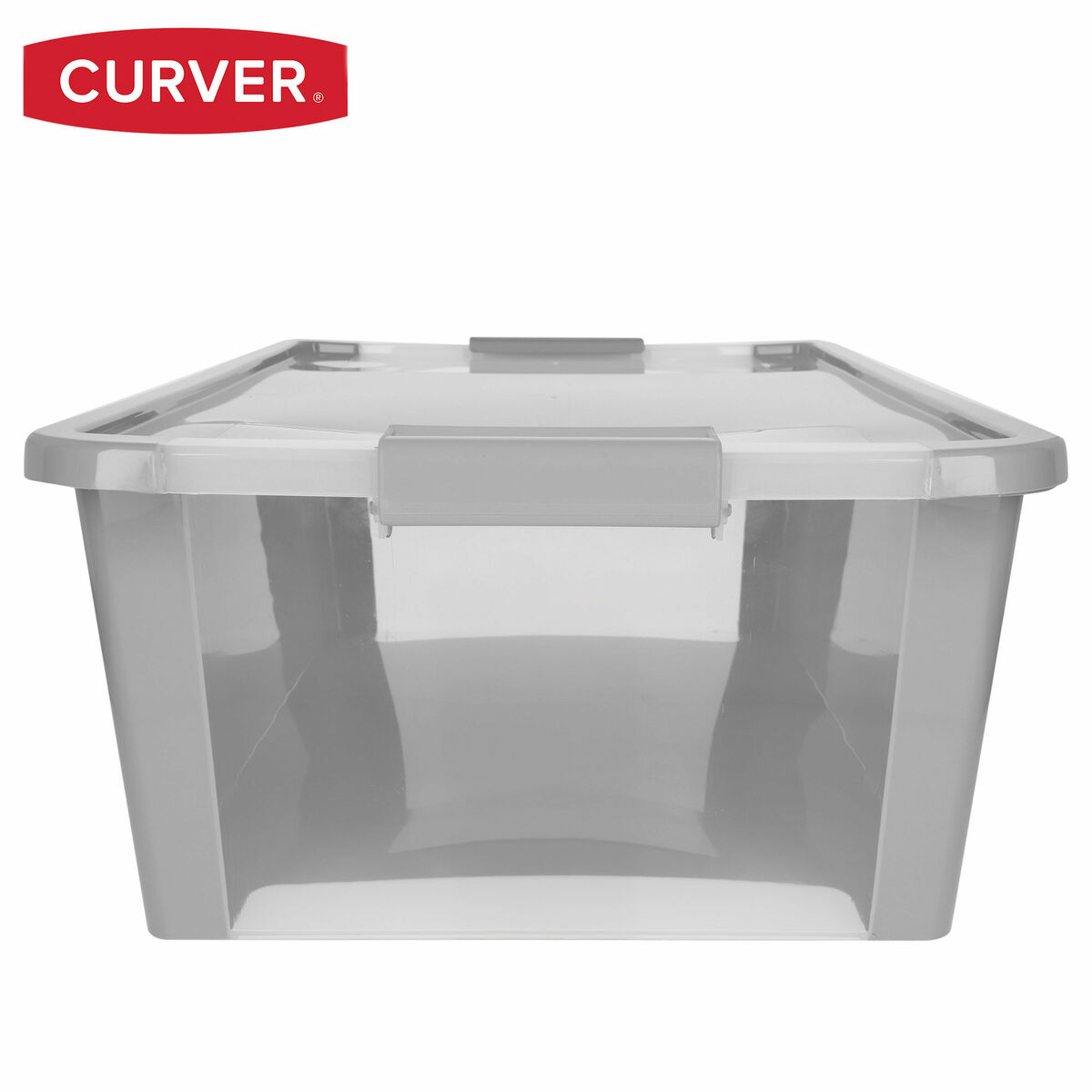 Storage Box Curver Grey Plastic 26 L 55 x 19 x 35 cm (7 Units)