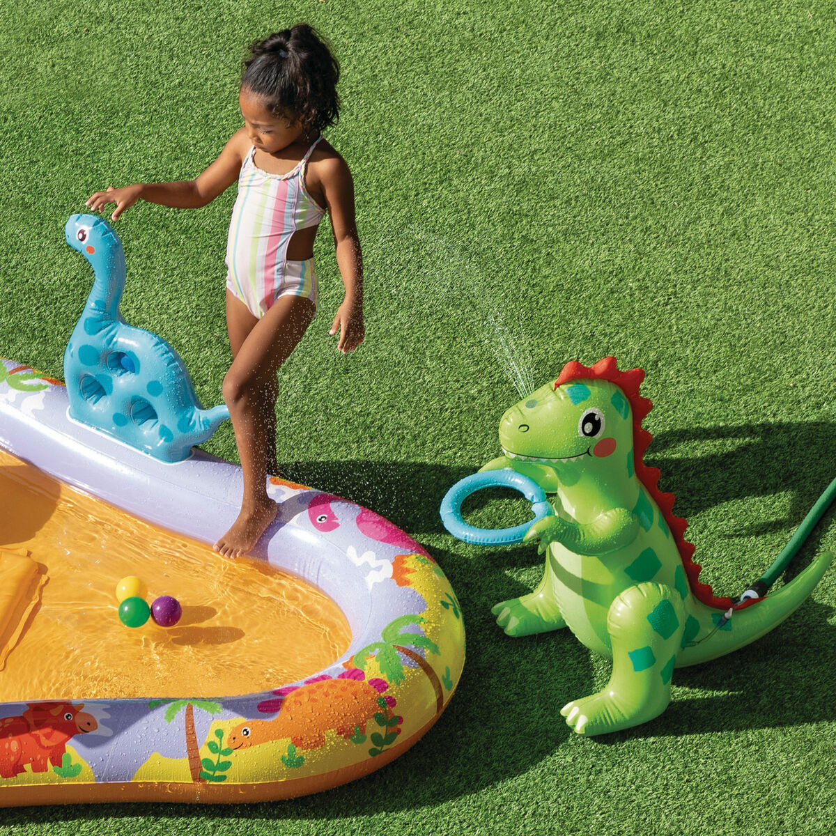 Inflatable Paddling Pool for Children Intex 201 x 69 x 157 cm (3 Units)