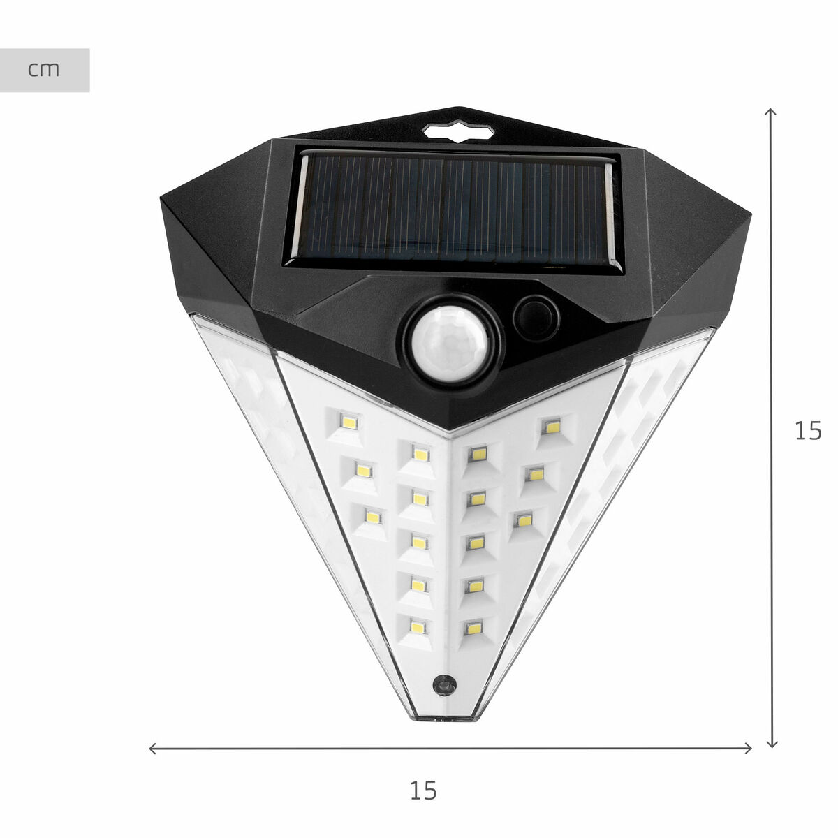 Solar lamp Aktive 15 x 15 x 7 cm (6 Units)