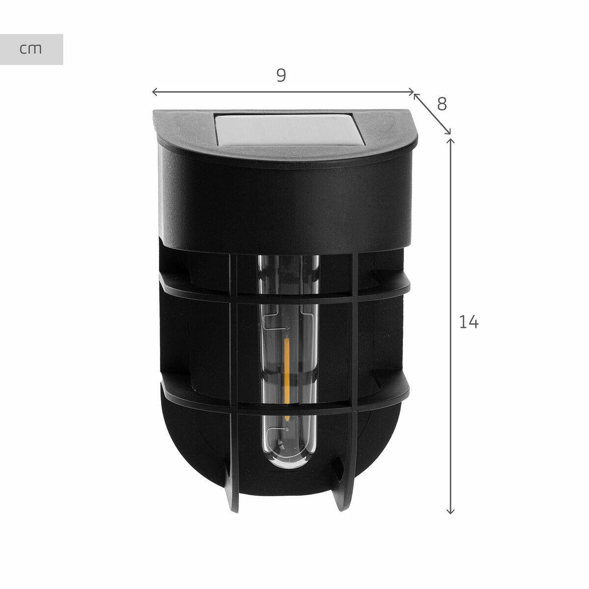 LED Wall Light Aktive Plastic Solar (6 Units)