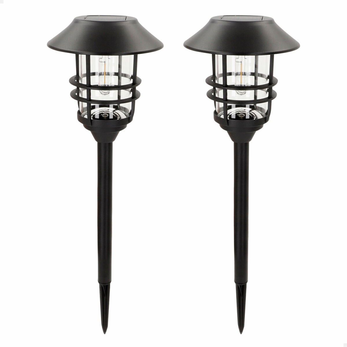 Solar lamp Aktive 17 x 58 x 17 cm (2 Units)