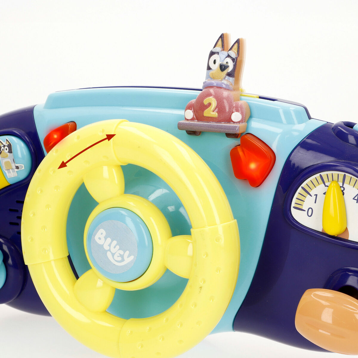 Steering Wheel for Pushchair Bluey 26 x 16 x 7 cm (4 Units)