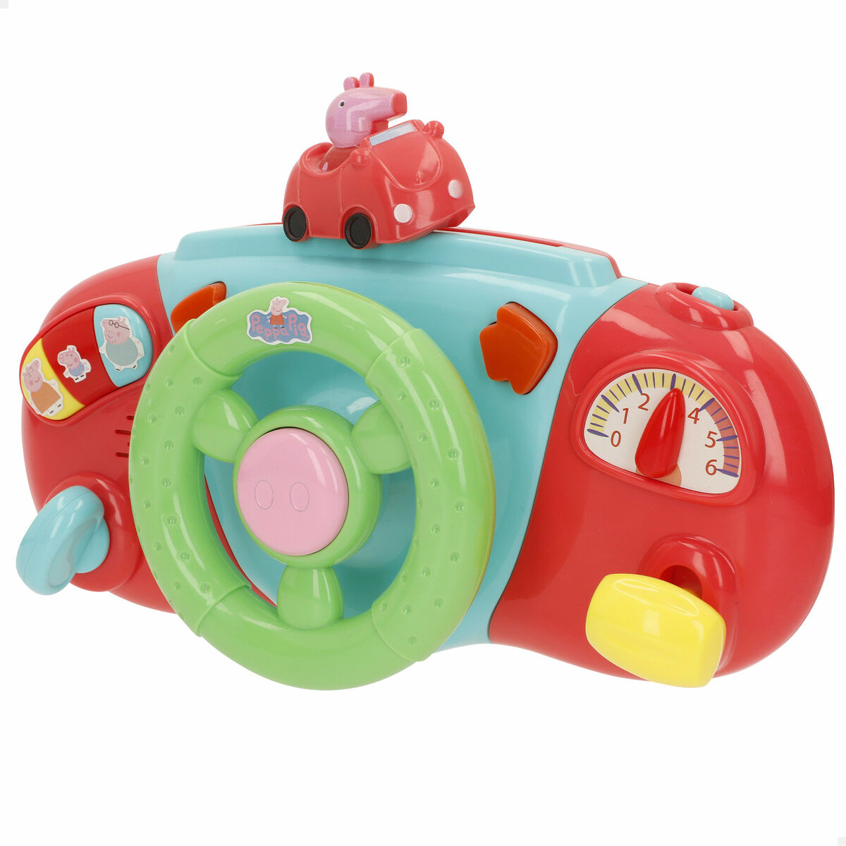 Steering Wheel for Pushchair Peppa Pig 26 x 17 x 7 cm (4 Units)