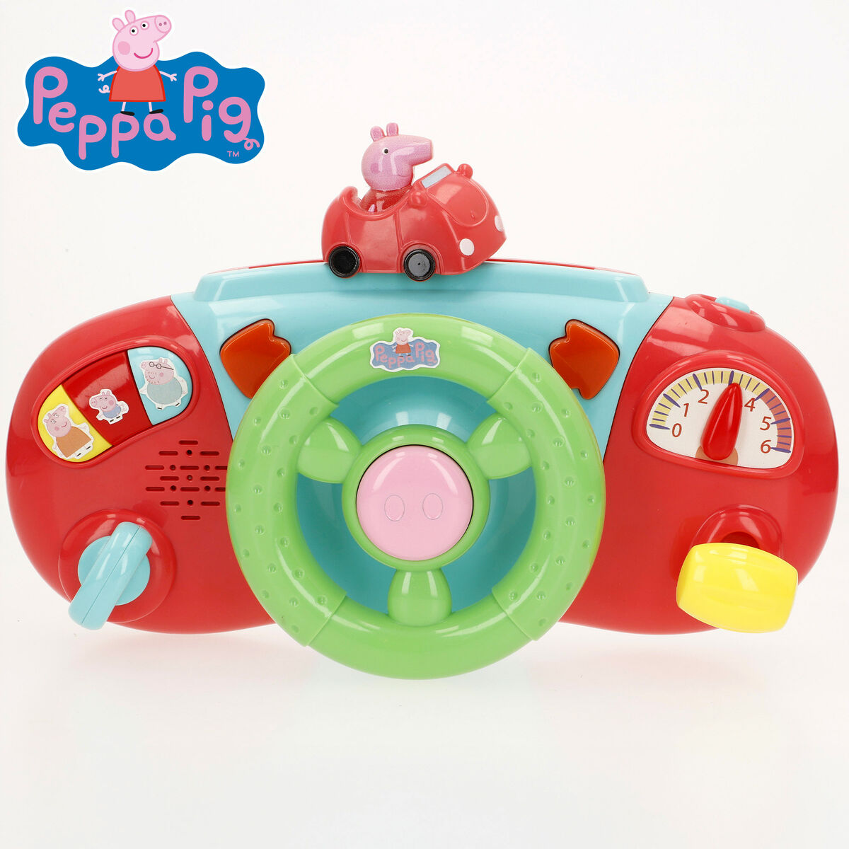 Steering Wheel for Pushchair Peppa Pig 26 x 17 x 7 cm (4 Units)
